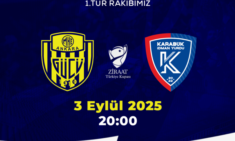 Ziraat Türkiye Kupası 1. Tur maç programımız belli oldu.